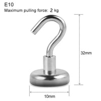 10Pcs Strong Magnetic Hooks Practical load bearing Hook Multi-Purpose storage For Home Kitchen Bar Storage Key Coat Cup Hanging Jack's Clearance