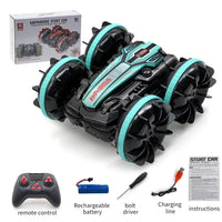 Amphibious RC Car Remote Control Stunt Car Double-sided Flip Driving Drift RC Cars Jack's Clearance