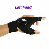 Fingerless Glove LED Flashlight Waterproof Torch Outdoor Tool Fishing Camping Hiking Survival Rescue Multi Light Tool Jack's Clearance
