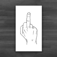 Gift Simplicity Middle Finger Card Illegal Parking Reminder Card Bad Parking Violation Stickers Warning Sign Card Jack's Clearance