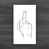 Gift Simplicity Middle Finger Card Illegal Parking Reminder Card Bad Parking Violation Stickers Warning Sign Card Jack's Clearance