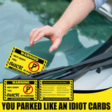 Funny Bad Parking Cards - Call Out Idiot Parkers! Jack's Clearance