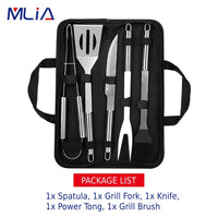 MLIA 27Pcs Stainless Steel BBQ Tools Set | Barbecue Grilling Accessories Camping Cooking Tools Jack's Clearance