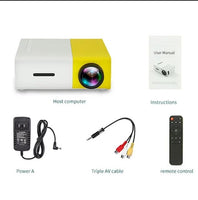 Pro LED Mini Projector 1080P HDMI USB Jack's Clearance