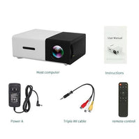 Pro LED Mini Projector 1080P HDMI USB Jack's Clearance