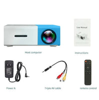 Pro LED Mini Projector 1080P HDMI USB Jack's Clearance