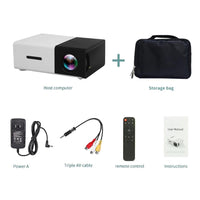 Pro LED Mini Projector 1080P HDMI USB Jack's Clearance