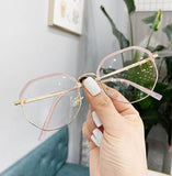 Transparent Office Anti Blue Light Oversized Glasses Alloy Frame Jack's Clearance