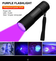 UV Flashlight Ultraviolet LED Torch with Zoom Focus Function Jack's Clearance