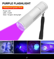 UV Flashlight Ultraviolet LED Torch with Zoom Focus Function Jack's Clearance