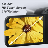 KOMERY YouTube Camcorder 4K Ultra HD camera Camcorders 64MP Streaming Camera 4.0"Touch Screen Digital Video Camera Jack's Clearance