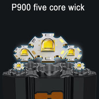 USB Rechargeable Headlamp Portable 5LED Headlight Built in Battery Torch Portable Working Light Fishing Camping Head Light Jack's Clearance