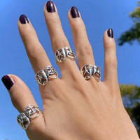 Retro Vintage Ring Set Gothic Style Jack's Clearance