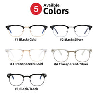Classic Semi Rimless Anti Blue Light Blocking Glasses Unisex Frames Jack's Clearance