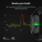M4 Smart Bracelet Heart Rate Monitoring Blood Pressure Blood Oxygen Information Push Fitness Sports Bluetooth Pedometer Jack's Clearance