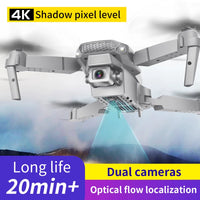 E88 Rc Drone 4K Profesional HD Dual Camera 2.4Ghz Mini Foldable Quadcopter Real-time Transmission Jack's Clearance