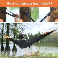 MLIA Large Camping Hammock with Mosquito Net | 2 Person Pop-up Jack's Clearance