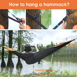 MLIA Large Camping Hammock with Mosquito Net | 2 Person Pop-up Jack's Clearance