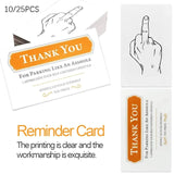 Gift Simplicity Middle Finger Card Illegal Parking Reminder Card Bad Parking Violation Stickers Warning Sign Card Jack's Clearance