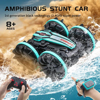 Amphibious RC Car Remote Control Stunt Car Double-sided Flip Driving Drift RC Cars Jack's Clearance