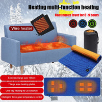 USB Heating Camping Sleeping Mattress 3-Level Adjustable Insulation Heated Sleeping Pad 7 Zone Areas Outdoor Hiking Travel Supplies Jack's Clearance