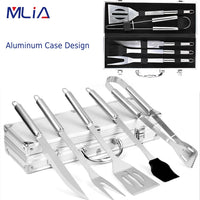 MLIA 27Pcs Stainless Steel BBQ Tools Set | Barbecue Grilling Accessories Camping Cooking Tools Jack's Clearance