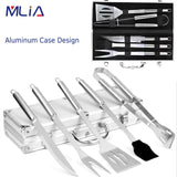 MLIA 27Pcs Stainless Steel BBQ Tools Set | Barbecue Grilling Accessories Camping Cooking Tools Jack's Clearance