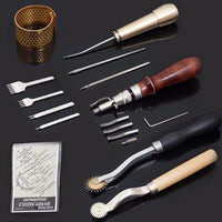 59Pcs Professional Leather Craft Tools DIY Kit Jack's Clearance