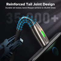 5A 2m USB Type C Fast Charging Mobile Phone Android Charger Type-C Data Cable Jack's Clearance