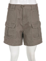 Pockets Stitch Straight Leg Short
