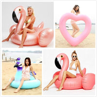 Giant Swan Watermelon Floats Pineapple Flamingo Swimming Ring Unicorn Inflatable Pool Float For Child&Adult Water Toys Jack's Clearance