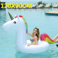 Giant Swan Watermelon Floats Pineapple Flamingo Swimming Ring Unicorn Inflatable Pool Float For Child&Adult Water Toys Jack's Clearance