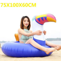Giant Swan Watermelon Floats Pineapple Flamingo Swimming Ring Unicorn Inflatable Pool Float For Child&Adult Water Toys Jack's Clearance
