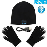 Bluetooth Headphone Winter Hat Warm Beanie Music Cap With Gloves Jack's Clearance