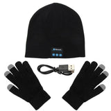 Bluetooth Headphone Winter Hat Warm Beanie Music Cap With Gloves Jack's Clearance