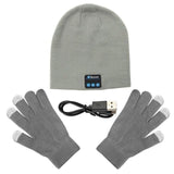 Bluetooth Headphone Winter Hat Warm Beanie Music Cap With Gloves Jack's Clearance