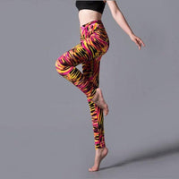 YRRETY Leopard Print Leggings Jack's Clearance