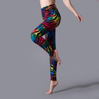 YRRETY Leopard Print Leggings Jack's Clearance