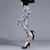 YRRETY Leopard Print Leggings Jack's Clearance
