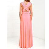 Convertible Boho Maxi Club Infinity Robe Longue Femme Red Dress Jack's Clearance