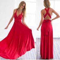 Convertible Boho Maxi Club Infinity Robe Longue Femme Red Dress Jack's Clearance