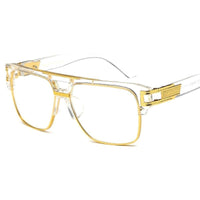 Classic Luxury Men Sunglasses Glamour Fashion Brand Sun Glasses For Women Mirrored Retro Vintage Square Designer Shades Jack's Clearance