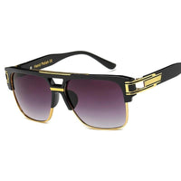 Classic Luxury Men Sunglasses Glamour Fashion Brand Sun Glasses For Women Mirrored Retro Vintage Square Designer Shades Jack's Clearance