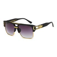 Classic Luxury Men Sunglasses Glamour Fashion Brand Sun Glasses For Women Mirrored Retro Vintage Square Designer Shades Jack's Clearance
