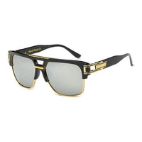 Classic Luxury Men Sunglasses Glamour Fashion Brand Sun Glasses For Women Mirrored Retro Vintage Square Designer Shades Jack's Clearance
