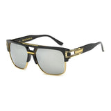 Classic Luxury Men Sunglasses Glamour Fashion Brand Sun Glasses For Women Mirrored Retro Vintage Square Designer Shades Jack's Clearance