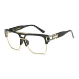 Classic Luxury Men Sunglasses Glamour Fashion Brand Sun Glasses For Women Mirrored Retro Vintage Square Designer Shades Jack's Clearance