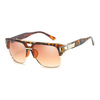 Classic Luxury Men Sunglasses Glamour Fashion Brand Sun Glasses For Women Mirrored Retro Vintage Square Designer Shades Jack's Clearance