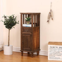 Creative Nordic simple solid wood furniture bedroom bedside cabinet furniture retro style living room storage table Jack's Clearance