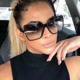 Black Square Oversized Sunglasses Jack's Clearance